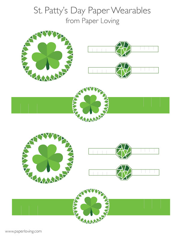 st. patrick's day printable wearables