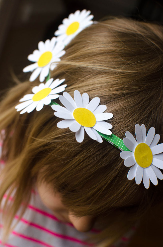how to make a daisy chain crown
